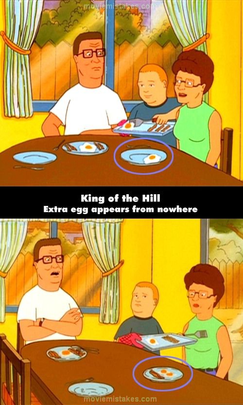 King of the Hill (1997) TV mistake picture (ID 126714)