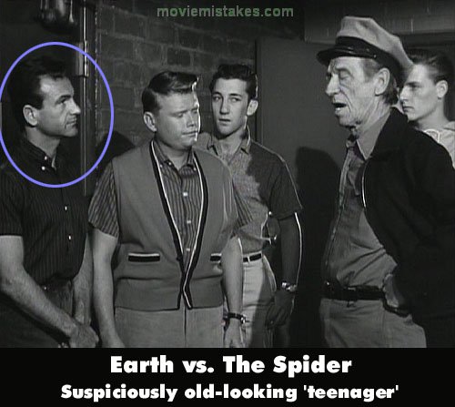 Earth vs. the Spider (1958) movie mistakes, goofs and bloopers