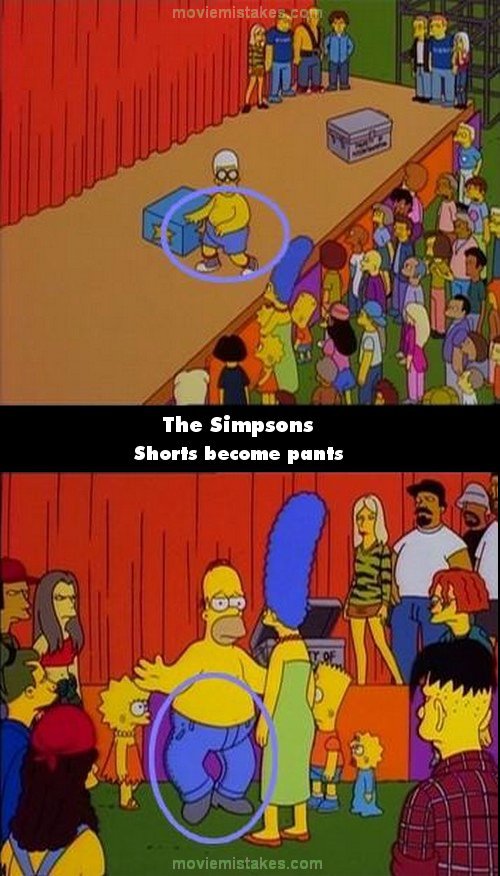 50 Mistakes In The Simpsons