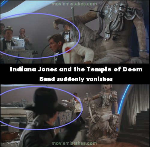 Indiana Jones and the Temple of Doom (1984) movie mistake 