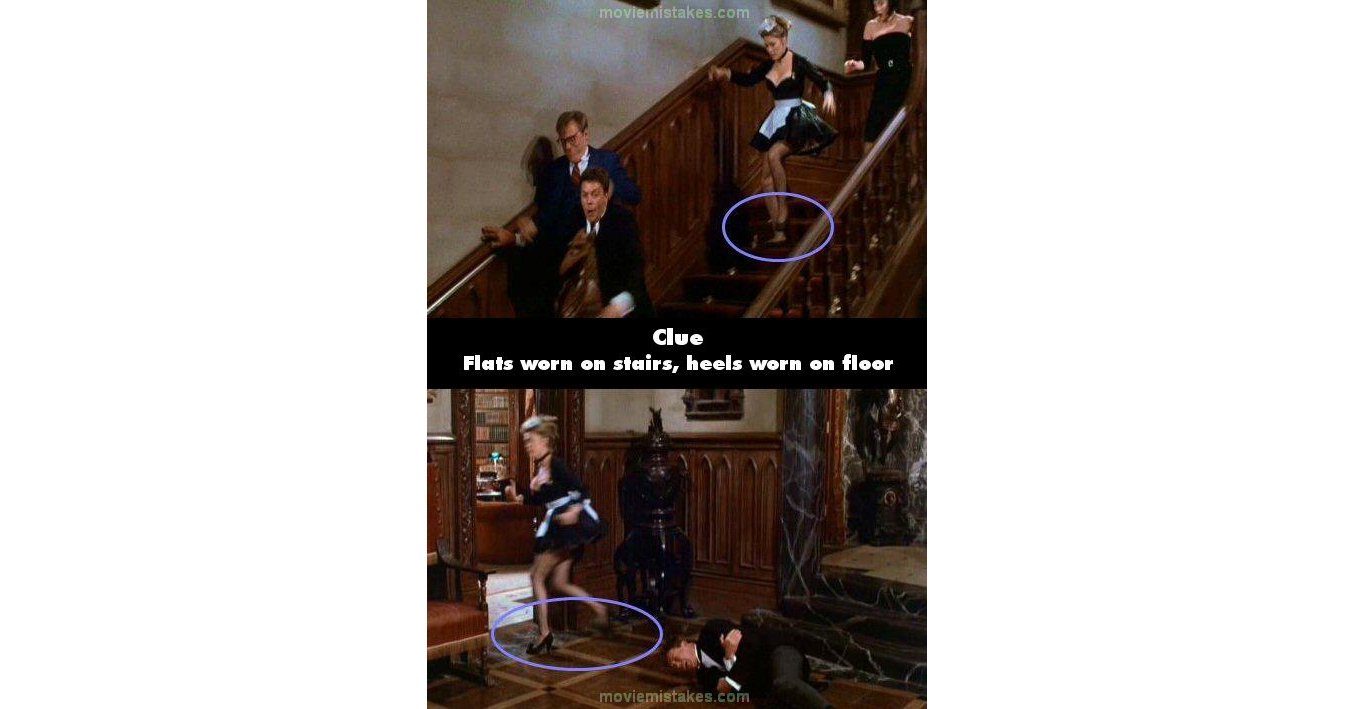Clue (1985) movie mistake picture (ID 11237)