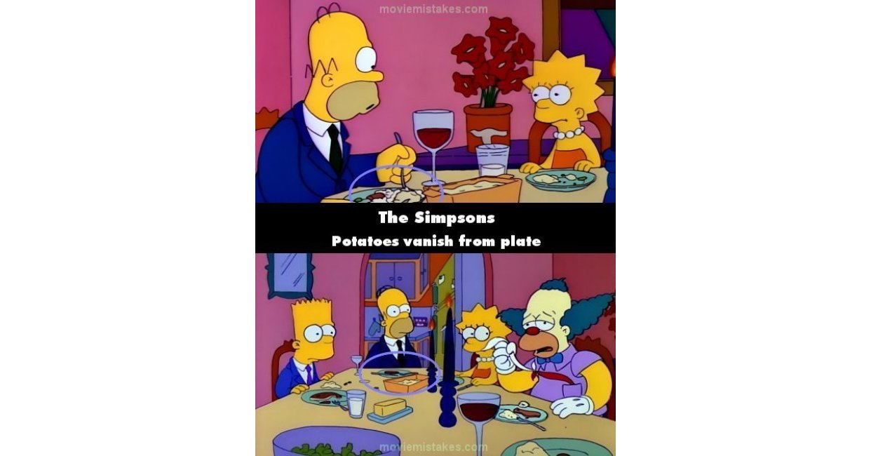 The Simpsons 1989 Tv Mistake Picture Id 312740