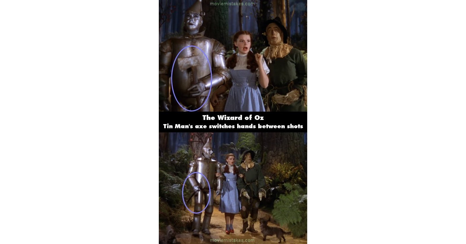 The Wizard of Oz (1939) movie mistake picture (ID 355319)