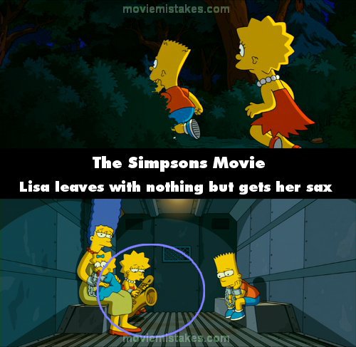 The Simpsons Movie (2007) movie mistake picture (ID 139217)