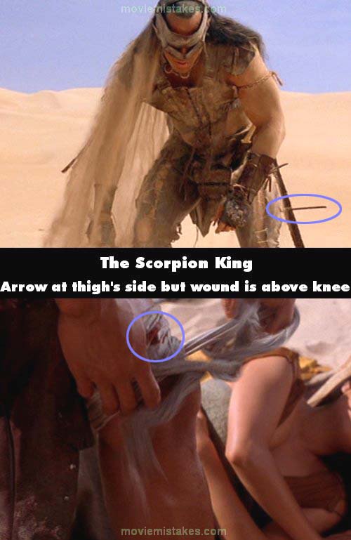 The Scorpion King mistake picture