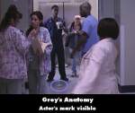 Grey's Anatomy mistake picture