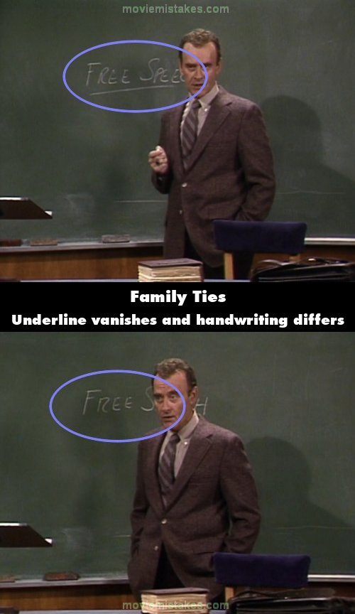 Family Ties mistake picture