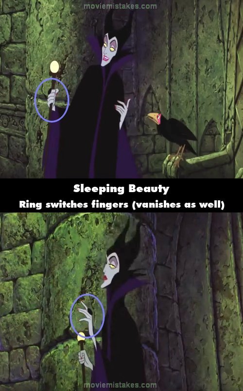 Sleeping Beauty mistake picture