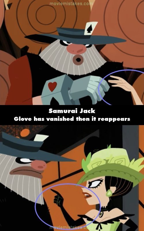 Samurai Jack mistake picture