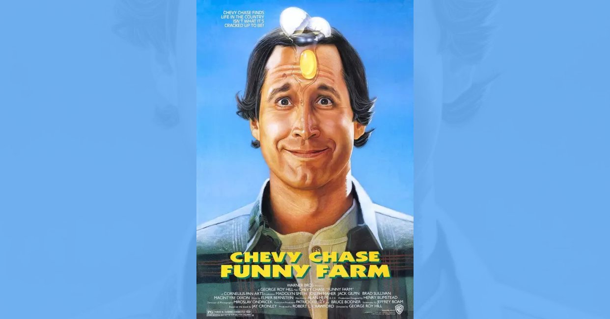 Funny Farm (1988) mistakes